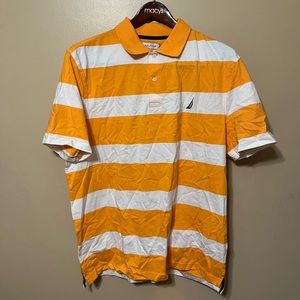 𝅺Brand New Nautica Striped Collard T-shirt